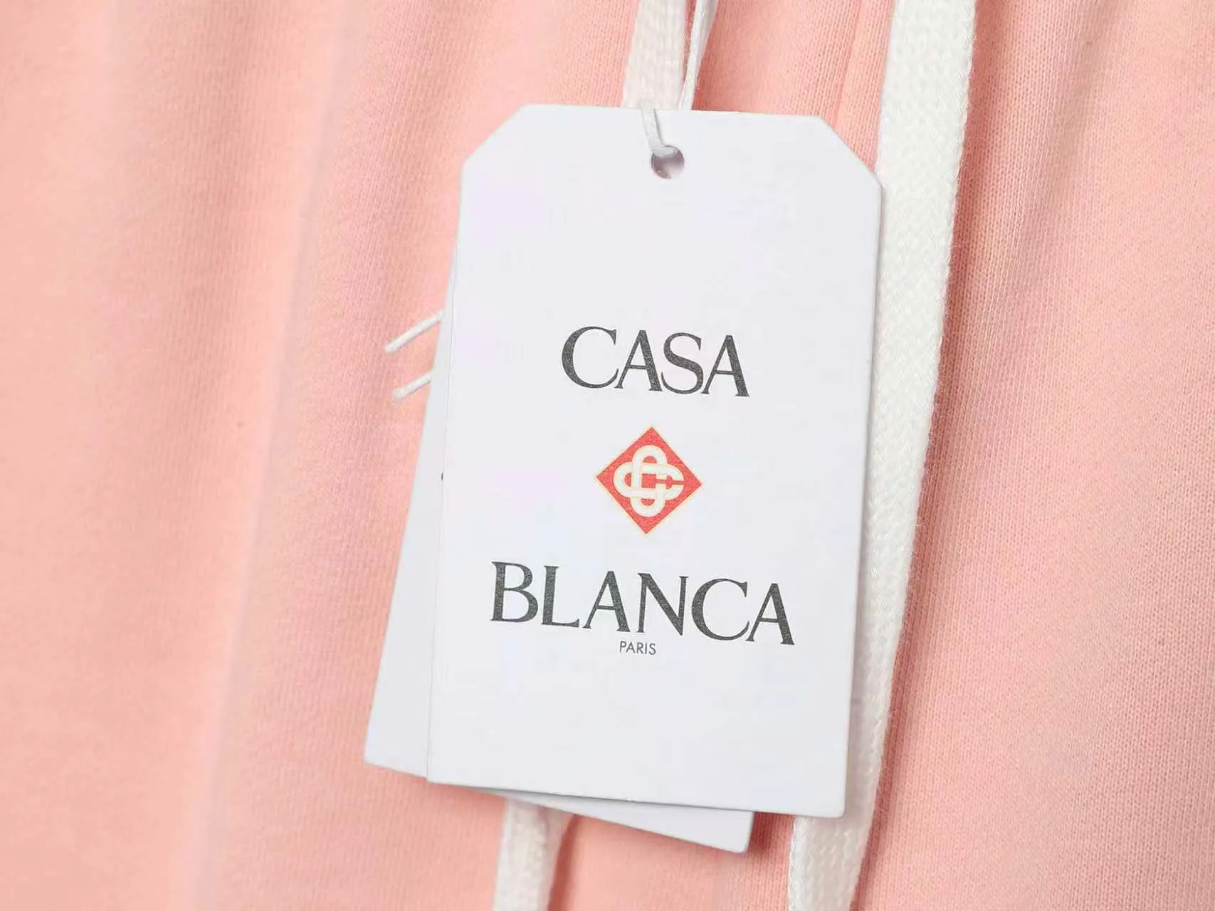 CASABLANCA Casa shorts Printing technology Original development Using gram custom terry fabric Upper body is comfortable Back pocket design Original turning details Made by domestic first-line brands Factory OEM Workmanship is impeccable Wash mark Main wheat Hang tag Complete packaging Sizes S.M.L.XL